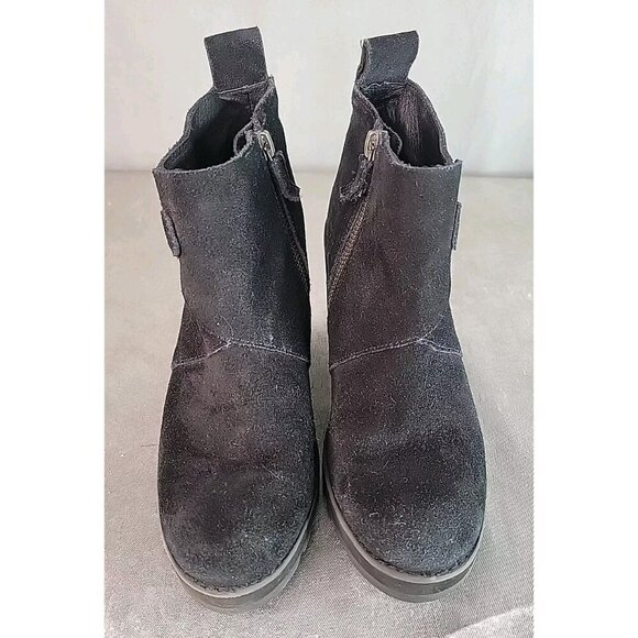 Eileen Fisher Women's Wedge Platform Suede Bootie Ankle Boot Size 6.5, GUC! - Picture 5 of 16